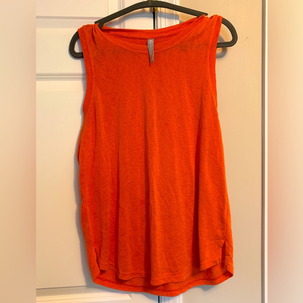 Orange Athleta Tank Women's Top- size L
